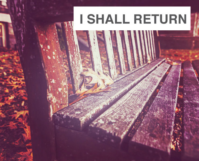 I Shall Return | I Shall Return| MusicSpoke
